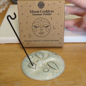 Moon Goddess Incense Holder - Cream